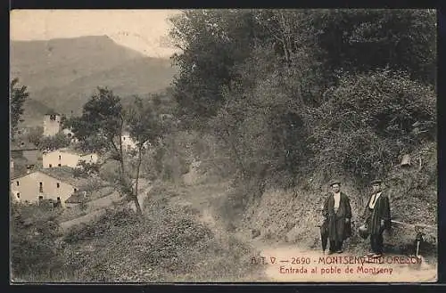 AK Montseny Pintoresch, Entrada al poble de Montseny