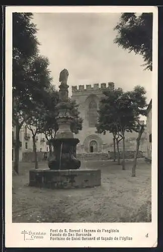 AK Aiguamúrcia, Santas Creus, Font de S. Bernat i facana de l`església