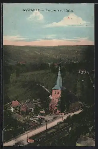 AK Aywaille, Panorama et l`Eglise