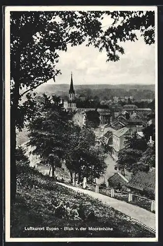 AK Eupen, Blick v. der Moorenhöhe