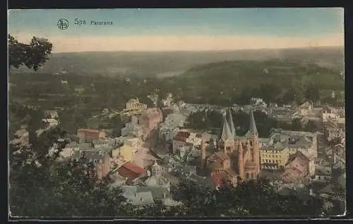 AK Spa, Panorama mit Kirche