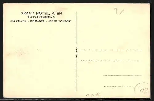 AK Wien, Grand Hotel am Kärntnerring