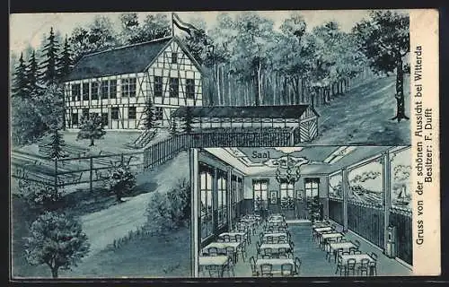 AK Witterda, Gasthaus zur schönen Aussicht von F. Dufft