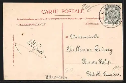 AK Brüssel / Bruxelles, Chocolaterie-Confiserie Antoine, Entrée de l`Usine