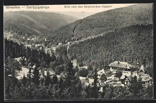 AK Bärenfels / Erzgeb., Blick nach dem Kaiserhof und Kipsdorf