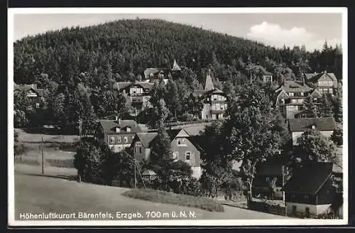 AK Bärenfels / Erzgeb., Ortsansicht aus der Vogelschau