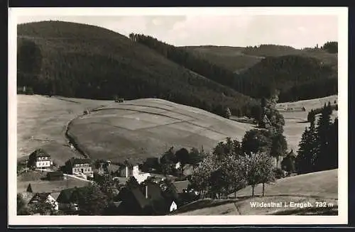 AK Wildenthal, Ausblick auf die Ortschaft