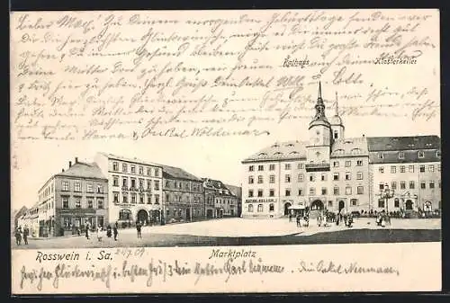 AK Rosswein i. Sa., Marktplatz