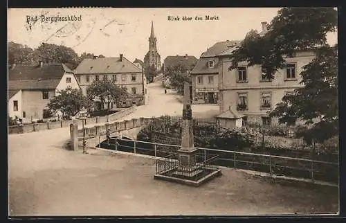 AK Bad Berggiesshübel, Blick über den Markt