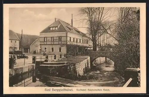 AK Bad Berggiesshübel, Kurhotel Sächsisches Haus