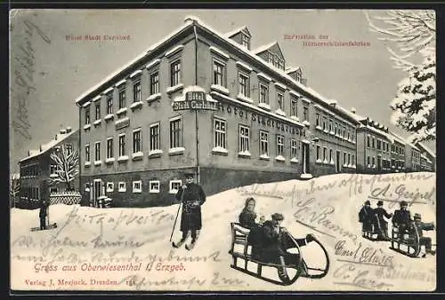 AK Oberwiesenthal / Erzgeb., Hotel Stadt Carlsbad