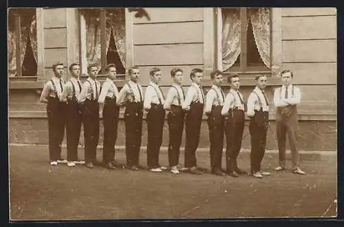 Foto-AK Wilkau, Örtliche Turnerriege