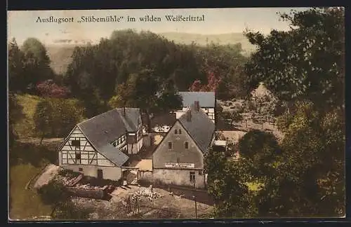 AK Höckendorf b. Edle Krone, Gasthaus Stübemühle im wilden Weisseritztal