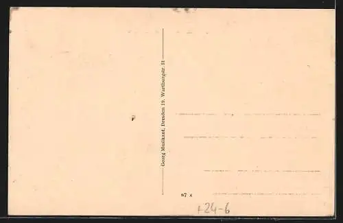 AK Berggiesshübel, Verwüstungen nach Hochwasser am 8.7.1927