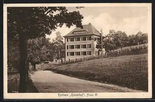 AK Bärenfels / Erzgeb., Kurhaus Kaiserhof, Haus II