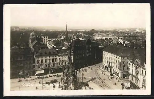 AK Olmütz, Blick vom Rathausturm