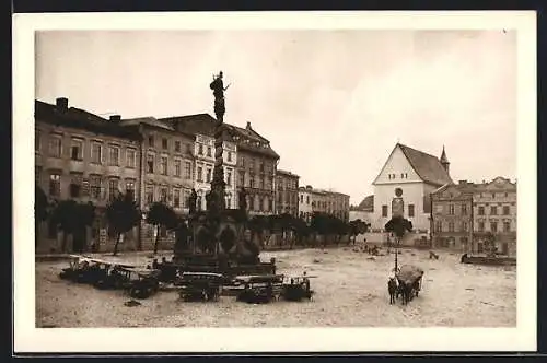 AK Olmütz, Niederring mit Säule