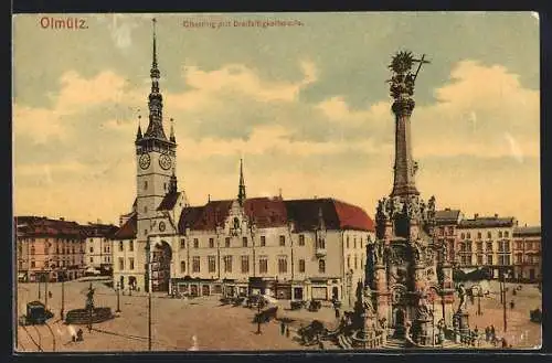 AK Olmütz, Oberring mit Dreifaltigkeitssäule