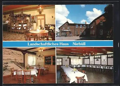 AK Niebüll, Hotel Landschaftliches Haus, Bes. Günter Hass, Gatherlandstrasse 2