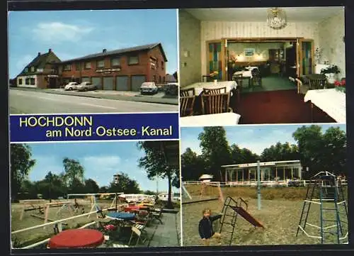 AK Hochdonn / Holstein, Gasthaus Dithmarscher Haus, Bes. Helmut Blaas, Aussen- und Innenansichten