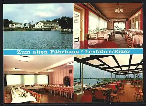 AK Lexfähre /Eider, Gasthaus zum alten Fährhaus Nielsen