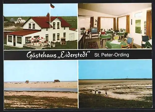 AK St. Peter-Ording / Nordseebad, Pension Haus Eiderstedt, Bes. Ingeborg Scheibel, Norderdeich 18