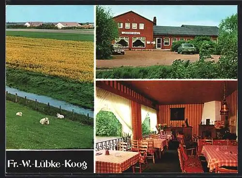 AK Friedrich-Wilhelm-Lübke-Koog / Nordfriesland, Pension Rentoft-Krug, Bes. Sönke & Ursula Sönnichsen