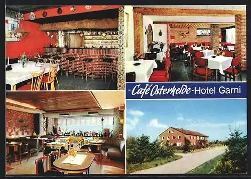 AK Nieblum / Föhr, Café Osterheide & Hotel garni, Bes. Hinrich & Brigitte Martens