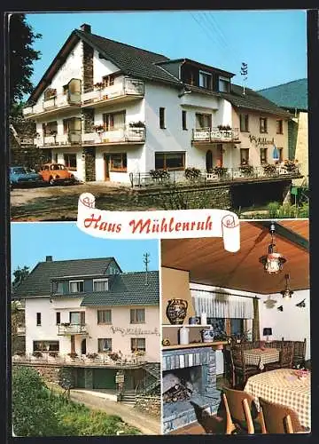 AK Bruttig-Fankel / Mosel, Pension Haus Mühlenruh, Bes. Erich Stein, Mühlenbachstrasse 31a