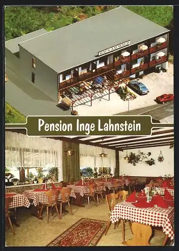 AK Dornburg / Dorndorf, Pension Inge Lahnstein, Zu den Tannen 12, Aussen- und Innenansicht