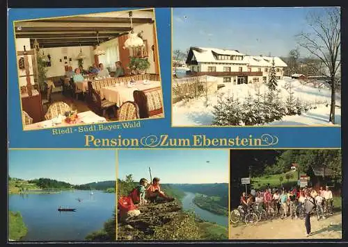 AK Untergriesbach, Pension Zum Ebenstein, Bes. R. u. J. Schmid