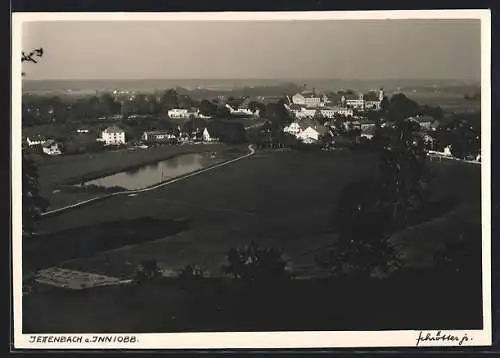 AK Jettenbach a. Inn, Panoramablick auf den Ort