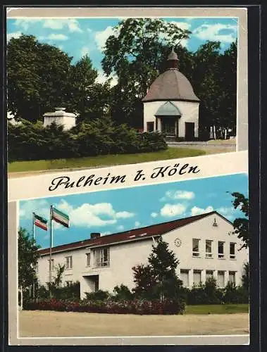 AK Pulheim b. Köln, Barbarakapelle, Hauptschule