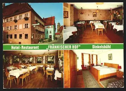 AK Dinkelsbühl, Hotel-Restaurant Fränkischer Hof, Bes. E. & Ch. Tappe, Nördlinger Strasse 10