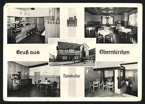 AK Obernkirchen, Hotel Ratskeller, Inh. Herbert Kurt, Marktplatz 5