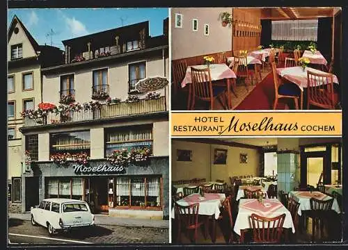 AK Cochem / Mosel, Hotel-Restaurant Moselhaus, Inh. Ludwig Körper, Moselpromenade 24