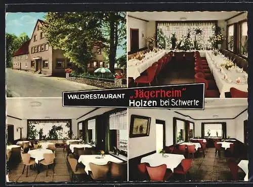 AK Holzen / Ruhr, Waldrestaurant Jägerheim, Bes. Ferdinand Roolf, Hohensyburger Strasse