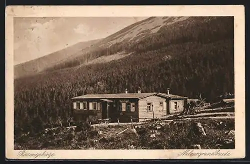 AK Melzergrundbaude, Panoramablick