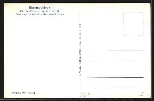 AK Alte Schlesische Baude, Totale mit Nebengebäude