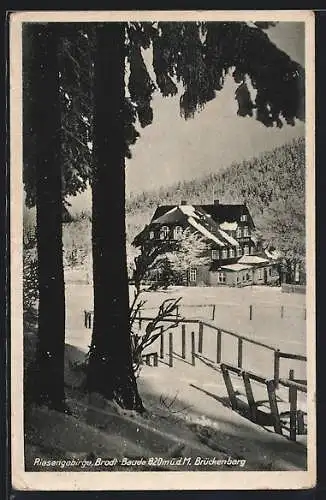 AK Brotbaude, Baude im Winter