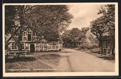 AK Otterndorf / Niederelbe, Gasthaus zur Schleuse