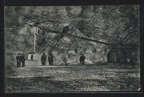 AK Stassfurt, Festsaal Friedrichshall im Salzbergwerk