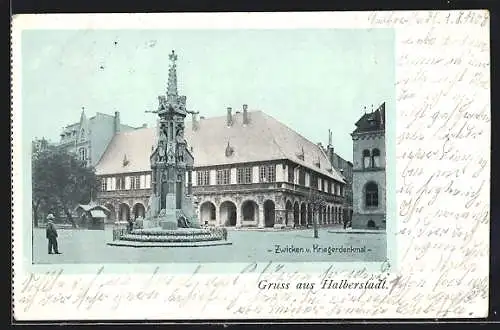 AK Halberstadt, Zwicken und Kriegerdenkmal