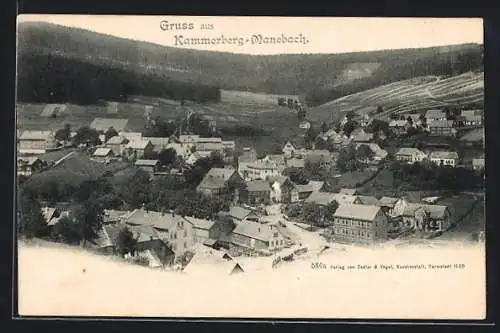 AK Kammerberg-Manebach, Panorama mit Feldern