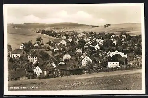 AK Gelenau / Erzgeb., Panorama vom mittleren Ortsteil