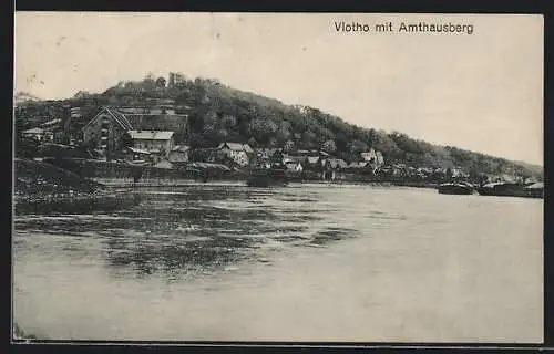 AK Vlotho, Panorama mit Amthausberg