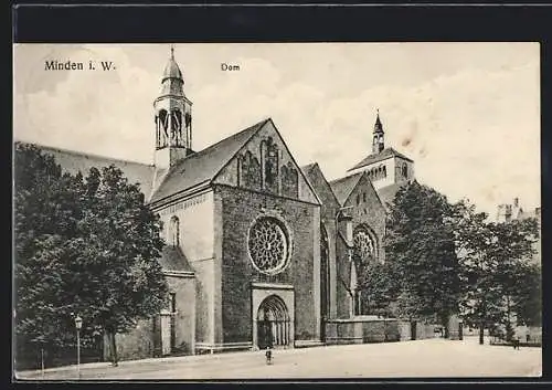 AK Minden i. W., vor dem Dom