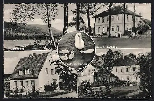 AK Iburg / Teutoburger Wald, Haus Schlossblick, Gretel m. Kindern, Haus Heinrichs