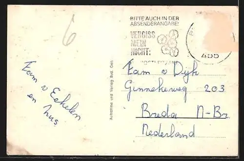 AK Bramsche, Grosse und Münsterstrasse, Gasthof Deutsches Haus