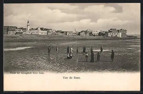 AK Suez, Ortsansicht aus der Ferne
